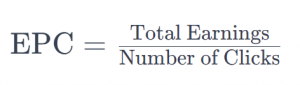 EPC Formula: Total Earnings Divided by Number of Clicks