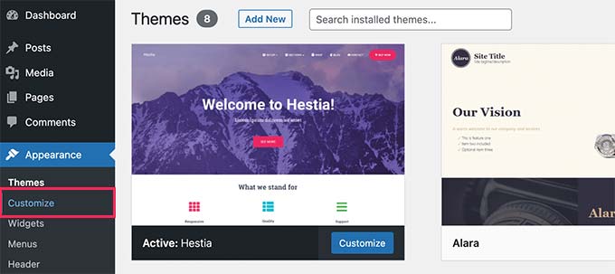 customse WordPress theme